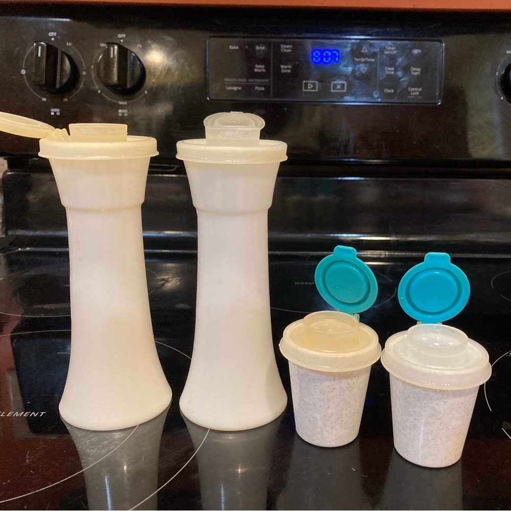 Vintage “Original” Tupperware Sat & Pepper Shakers Plus!